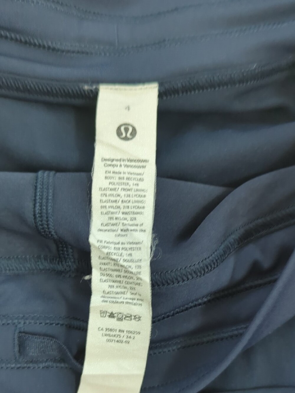 lululemon athletica Navy and Black Women’s Athletic Skorts (2) - Picture 3 of 5